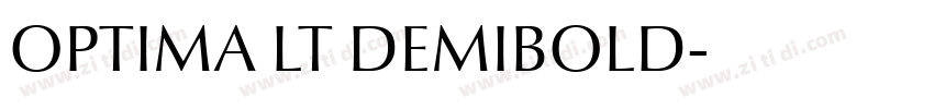 OPTIMA LT DEMIBOLD字体转换